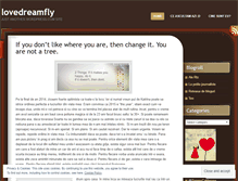 Tablet Screenshot of lovedreamfly.wordpress.com