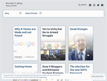 Tablet Screenshot of hmichaelg.wordpress.com