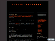 Tablet Screenshot of anthonyfbarsanti.wordpress.com