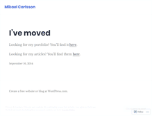 Tablet Screenshot of mikaelcarlsson.wordpress.com