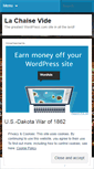 Mobile Screenshot of lachaisevide.wordpress.com