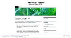 Desktop Screenshot of ihaterogerfederer.wordpress.com