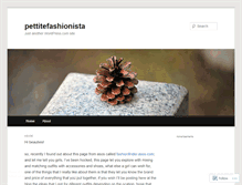 Tablet Screenshot of pettitefashionista.wordpress.com