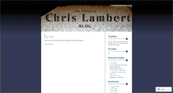 Desktop Screenshot of chrislambert.wordpress.com