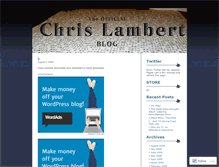 Tablet Screenshot of chrislambert.wordpress.com