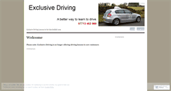 Desktop Screenshot of exclusivedriving.wordpress.com