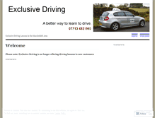 Tablet Screenshot of exclusivedriving.wordpress.com