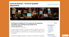 Desktop Screenshot of conectarigualdadegresadosexactas.wordpress.com