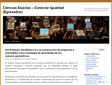 Tablet Screenshot of conectarigualdadegresadosexactas.wordpress.com