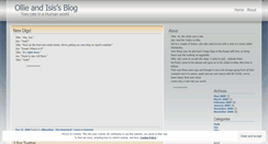Desktop Screenshot of ollieandisis.wordpress.com