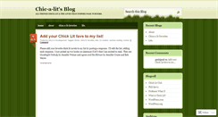 Desktop Screenshot of chicalit.wordpress.com