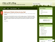 Tablet Screenshot of chicalit.wordpress.com