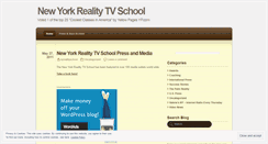 Desktop Screenshot of nyrealityschool.wordpress.com