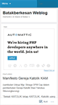 Mobile Screenshot of batakberkesan.wordpress.com