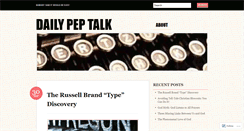 Desktop Screenshot of dailypeptalk.wordpress.com