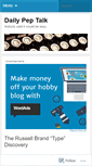 Mobile Screenshot of dailypeptalk.wordpress.com