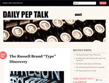 Tablet Screenshot of dailypeptalk.wordpress.com