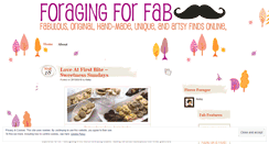 Desktop Screenshot of foragingforfab.wordpress.com