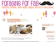 Tablet Screenshot of foragingforfab.wordpress.com