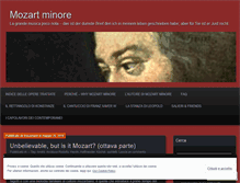 Tablet Screenshot of mozartminore.wordpress.com