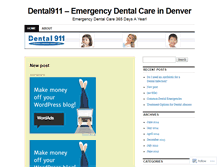 Tablet Screenshot of dental911.wordpress.com