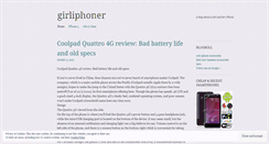 Desktop Screenshot of girliphoner.wordpress.com