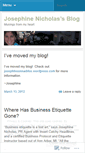 Mobile Screenshot of josephinenicholas.wordpress.com