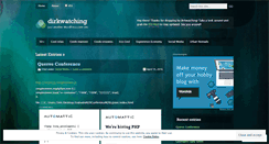 Desktop Screenshot of dirkwatching.wordpress.com