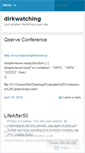 Mobile Screenshot of dirkwatching.wordpress.com