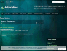 Tablet Screenshot of dirkwatching.wordpress.com