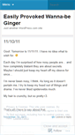 Mobile Screenshot of easilyprovoked.wordpress.com