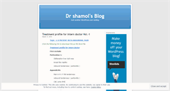 Desktop Screenshot of drshamol.wordpress.com