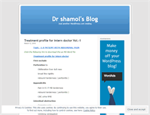 Tablet Screenshot of drshamol.wordpress.com