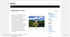 Desktop Screenshot of bohinjslovenia.wordpress.com