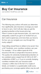 Mobile Screenshot of buycarinsuranceonlinefree.wordpress.com