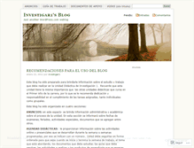 Tablet Screenshot of investigar1.wordpress.com