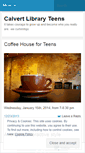 Mobile Screenshot of calvertlibraryteens.wordpress.com
