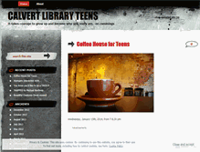 Tablet Screenshot of calvertlibraryteens.wordpress.com