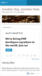 Mobile Screenshot of anotherdayanotherdate.wordpress.com