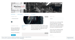 Desktop Screenshot of motionlifemediablog.wordpress.com