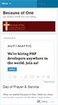 Mobile Screenshot of becauseofone.wordpress.com