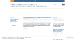 Desktop Screenshot of langeeyecaregainesville.wordpress.com