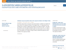 Tablet Screenshot of langeeyecaregainesville.wordpress.com