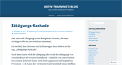 Desktop Screenshot of aktivtraining.wordpress.com