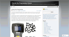 Desktop Screenshot of chryslerkeyprogramming.wordpress.com