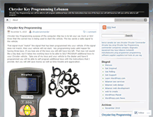 Tablet Screenshot of chryslerkeyprogramming.wordpress.com