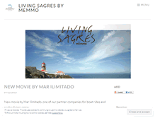 Tablet Screenshot of livingsagres.wordpress.com