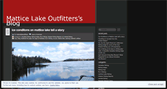 Desktop Screenshot of matticelakeoutfitters.wordpress.com