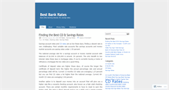 Desktop Screenshot of bestbankrates.wordpress.com