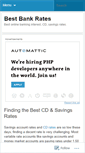 Mobile Screenshot of bestbankrates.wordpress.com
